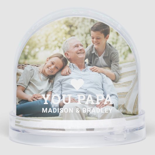 可愛いハート愛YOU PAPA父の日写真 (裏面)