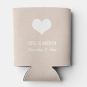 可愛いハート手書き 缶クーラー (裏面)