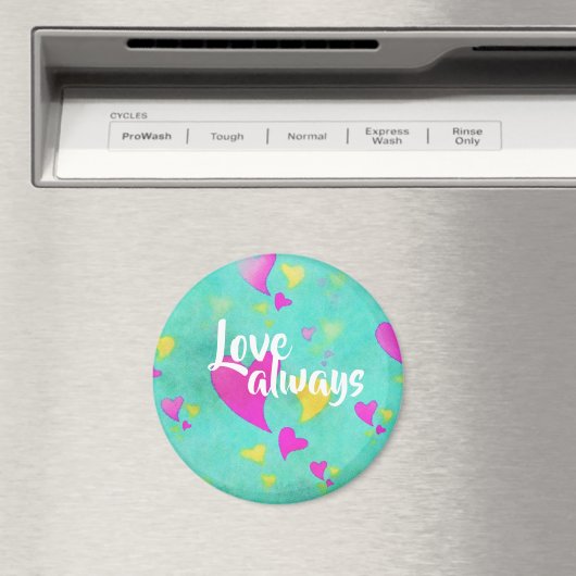 可愛いハート柄の愛いつもバレンタイン マグネット (インサイチュ (食洗機))