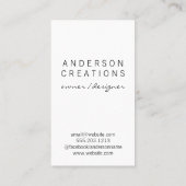 可愛いハート柄レザーストライプズ 名刺 (裏面)