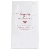 可愛いハート結婚書道二日酔いキット小 スモールペーパーバッグ (正面)