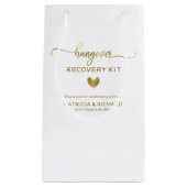 可愛いハート結婚書道二日酔いキット小 スモールペーパーバッグ (正面)