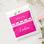 可愛いハート パターン(の模様が)ある フェイバーバッグ (封をした状態)