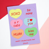 可愛いハートXOXOビーマインバレンタインデイカード シーズンカード