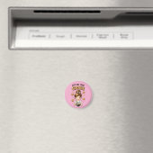 可愛いバクテリーナ「もう1個だけクッキー」 マグネット (インサイチュ (食洗機))