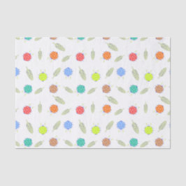 可愛いバグと離れシームレスパターン 薄葉紙