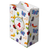 可愛いバグパーティー ミディアムペーパーバッグ (裏面アングル)