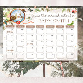 可愛いバグ&キャタピラーベビーシャワー推定日 ポスター