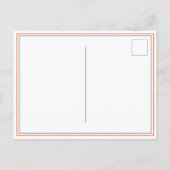 可愛いバスケットボール誕生日ありがとうフォトカード インビテーションポストカード (裏面)