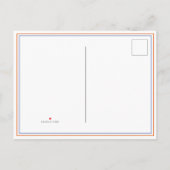 可愛いバスケットボール誕生日ありがとうフォトカード インビテーションポストカード (裏面)