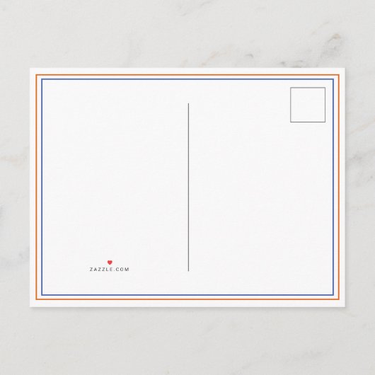 可愛いバスケットボール誕生日ありがとうフォトカード インビテーションポストカード (裏面)