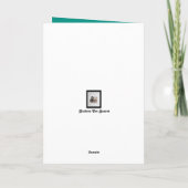 可愛いバスセットハウンドおもしろいオン誕生日カード カード (裏面)