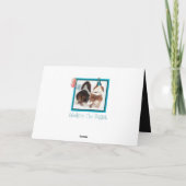 可愛いバスセットハウンドおもしろいオン誕生日カード カード (裏面)