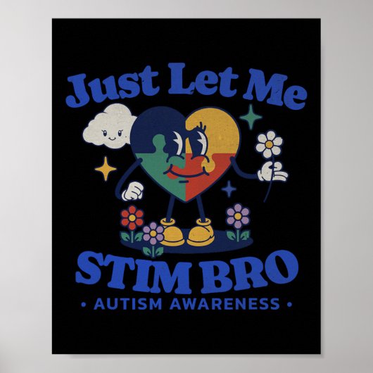 可愛いバターフリを刺激する自閉症意識支援 ポスター (正面)