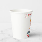 可愛いバッターアップ！ボーイズ野球スポーツファン誕生日 紙コップ (右)