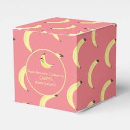 可愛いバナナバンチガール赤ちゃんシャワーパターン フェイバーボックス