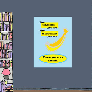 可愛いバナナ年上の方が良い ポスター