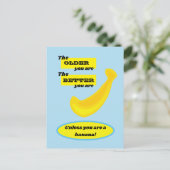 可愛いバナナ年上の方が良い ポストカード (スタンド正面)