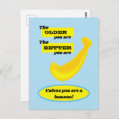可愛いバナナ年上の方が良い ポストカード (正面/裏面)