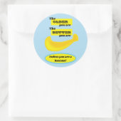 可愛いバナナ年上の方が良い ラウンドシール (バッグ)