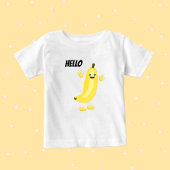 可愛いバナナ ベビーTシャツ