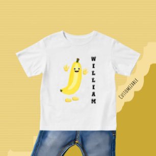 可愛いバナナ ベビーTシャツ