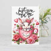 可愛いバニーと私のバレンタインデー シーズンカード (スタンド正面)