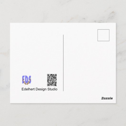 可愛いバニーのダッフォジルお客様。DIYはがき ポストカード (裏面)