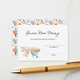 可愛いバニーのワイルドフラワーはいくつだと思う エンクロージャーカード