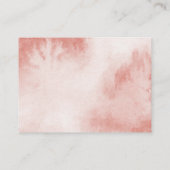 可愛いバニーウッドランド赤ちゃんシャワー予約リクエスト エンクロージャーカード (裏面)