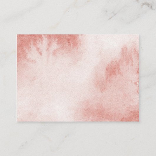 可愛いバニーウッドランド赤ちゃんシャワー予約リクエスト エンクロージャーカード (裏面)