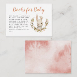 可愛いバニーウッドランド赤ちゃんシャワー予約リクエスト エンクロージャーカード