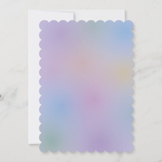 可愛いバニーエレガントバ男女兼用イシャワー 招待状 (裏面)