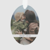 可愛いバニーカラフルエッグフラワーフォトイースター オーナメント (裏面)