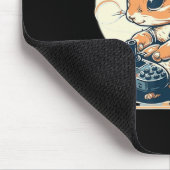 可愛いバニーゲームキッズ男の子の女の子アニメビデオゲーム マウスパッド (コーナー)