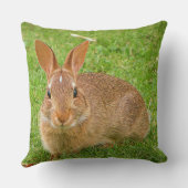 可愛いバニーチューイングリーンズオンザゴルフフェアウェイ クッション (裏面)