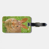 可愛いバニーチューイングリーンズオンザゴルフフェアウェイ ラゲッジタグ (裏面横)