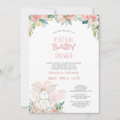 可愛いバニーピンクのフローラ妖精ライト赤ちゃんシャワー (正面)