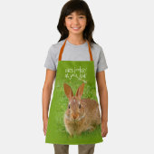 可愛いバニーラビットオンザゴルフグリーン エプロン (インサイチュ)