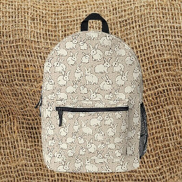 可愛いバニーラビットボナンザ – パターン復活祭。 プリントバックパック