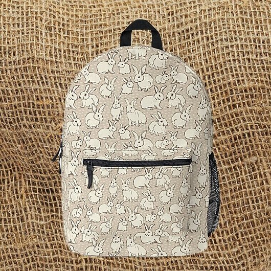 可愛いバニーラビットボナンザ – パターン復活祭。 プリントバックパック