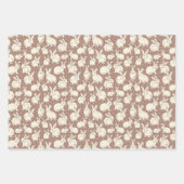 可愛いバニーラビットボナンザ – Mocha Mousse. ラッピングペーパーシート (正面)