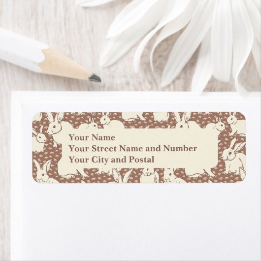 可愛いバニーラビットボナンザ – Mocha Mousse. ラベル (インサイチュ)