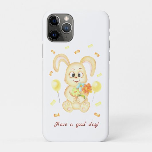 可愛いバニー前向きで Case-Mate iPhoneケース (裏)