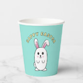 可愛いバニー漫画の甘いイースターラビット子供へ 紙コップ (正面)