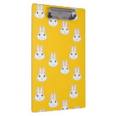 可愛いバニー顔オンオレンジ クリップボード (右)