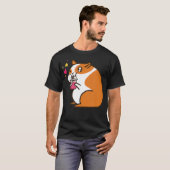 可愛いバブルティーハムスター飲み物ボバ動物 Tシャツ (正面フル)