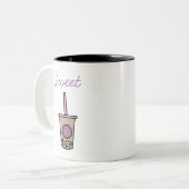 可愛いバブルティー ツートーンマグカップ (正面左)