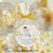 可愛いバプテスペインのスマ《キリスト教》洗礼式や命名式のバウティゾ ラウンドシール