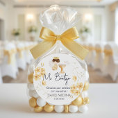 可愛いバプテスペインのスマ《キリスト教》洗礼式や命名式のバウティゾ ラウンドシール